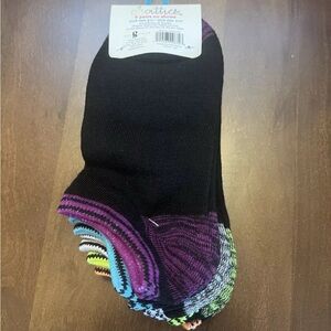 Chatties Multicolored 6 Pairs, Ankle Socks Size 9-11